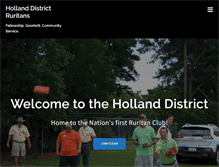 Tablet Screenshot of hollanddistrictruritans.com